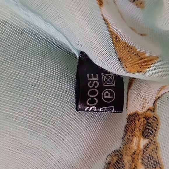 3/$30 Large Lightweight Mint Gauze Dog Lover Cover-up Summer Shawl - Picture 6 of 9